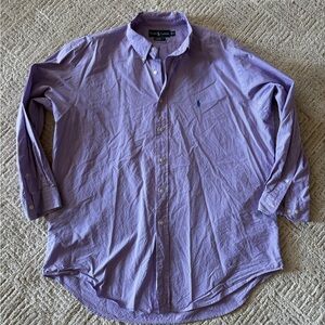 Ralph Lauren Men's Lavender Button Down Shirt
